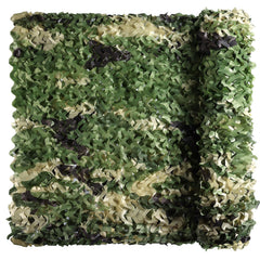 Iunio camo netting roll in woodland, front view, versatile concealment for outdoor hunts