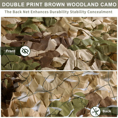 iunio camo netting vented mesh back ensures airflow while maintaining coverage.