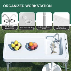 IWDOO table top measures 45x23 inches for ample workspace.