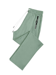 IWOLLENCE pants close-up emphasizes secure zipper pockets for essentials.