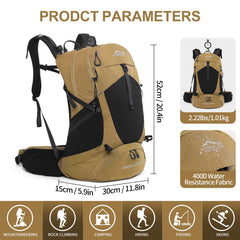 IX INOXTO back panel with ergonomic suspension reduces strain on long hikes.