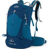 IX INOXTO hiking backpack blue full view highlighting durable outdoor-ready design