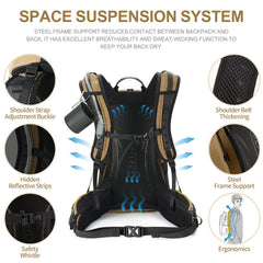 IX INOXTO bag compartments organize gear for quick access.