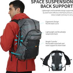 IX INOXTO hydration bladder showcases 3L capacity with leak-proof features for easy sipping