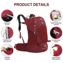 IX INOXTO hydration bladder 3L demonstrates easy drinking on trails