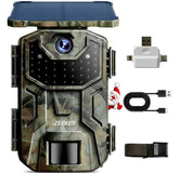 iZEEKER solar trail camera front view for rugged outdoor security