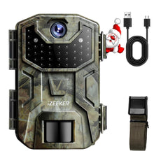 iZEEKER Trail Camera forest setup captures wildlife with quick trigger and clear framing.