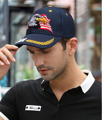 IZUS USA Flag Eagles Hat embroidered design with detailed stitching and durable appeal.