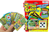 JA-RU fake lottery tickets pack with realistic designs for playful office pranks.