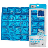 Jacent reusable ice mat with 30 gel cubes keeps foods cold without leaks