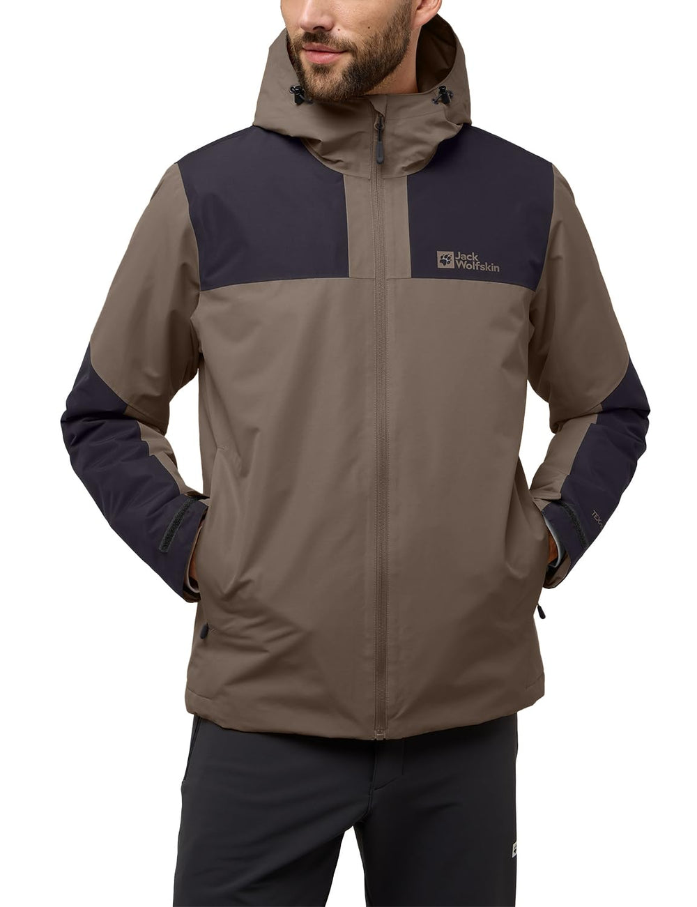 Jack Wolfskin Jasper Ins JKT M front view, lightweight, weather-ready for everyday outdoor use.