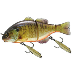 Jackall Big Bait Gunterrel lure showing S-shaped action for bass near cover.