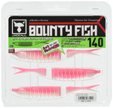 Jackall Bounty Fish 140 Sexy Pink Back Shad front view boosts visibility for bass