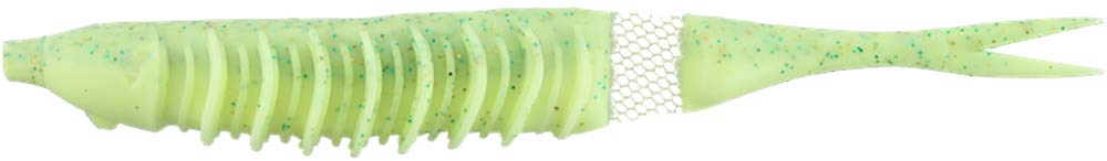 Jackall Bounty Fish 158 Chart Back Shad front view showing buoyant body for precise dog-walk action.
