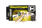 Jackall Crawler Bait Chartback Clear Gill 102mm, front view highlighting buoyant floating action