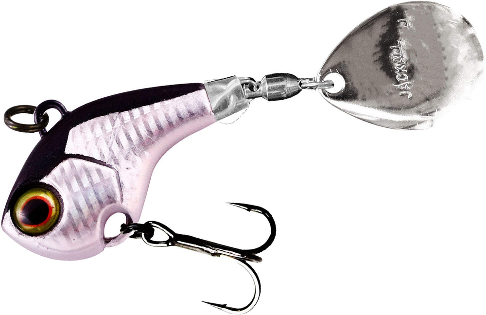 Jackall Deracoup 3/4oz Silver lure with reflective finish for precise casting and better bites