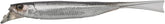 Jackall DriftFry 4.0in SIL Shad side view enhances casting and lure appeal.