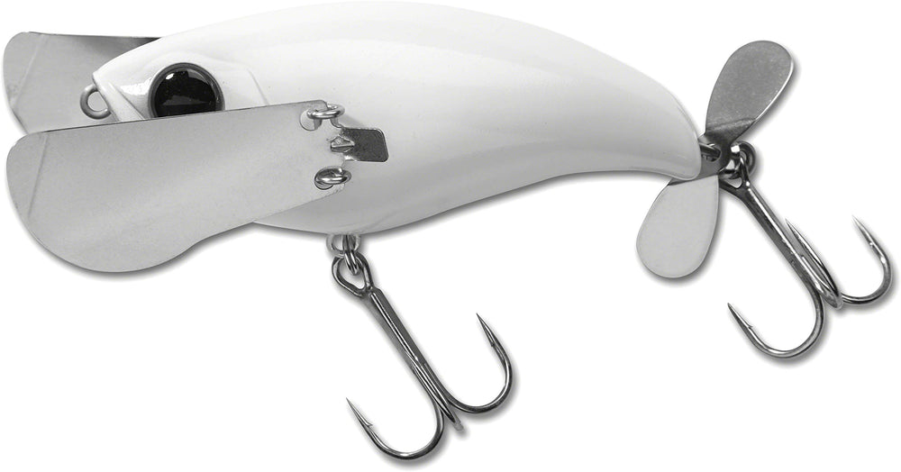 Jackall Pompadour 79 Bone White lure ready for precise casting and enticing action