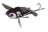 Jackall Pompadour Jr lure front view with bright colors for high visibility