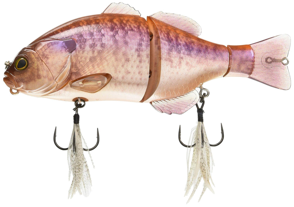 Jackall RT Kawashima Albinogir lure front view showcases its big-bait profile for bass attraction.