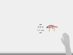 Jackall RT Kawashima Albinogir lure underwater glide demonstrates realistic bluegill mimicry.