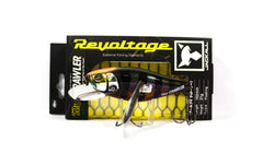 Jackall RV-Crawler HL Black Gill lure side view highlighting floating action for bass.