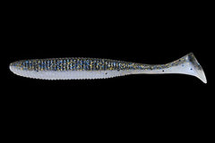 Jackall Worm Rhythm Wave 4.8 blue gill pearl white for Texas rig and jighead retrieves.