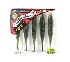 Jackall Worm Rhythm Wave 4.8 inch Dark Thunder Clear Silver—versatile bass lure for multiple speeds