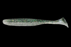 Jackall Worm Rhythm Wave 4.8 inch Dark Thunder Clear Silver—ideal for Texas rig and jighead setups