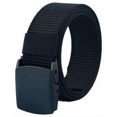 JacobsParts heavy-duty belt buckle close-up with hypoallergenic plastic buckle for security checks