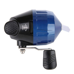 JADPES blue reel detail highlights a durable metal rocker arm for strength.
