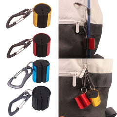 JAGTRADE rod holder with keychain hangs securely on gear.
