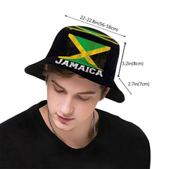 Unisex Jamaica flag bucket hat for men and women