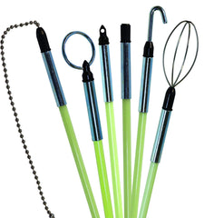 Jameson bullet nose with ring pulls line for controlled rod handling.