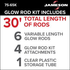 Flexible Jameson glow rod demonstrates smooth turns