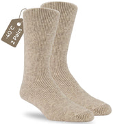J.B. Field's Arctic Trail 40 Below sock beige for men, two-pack warmth