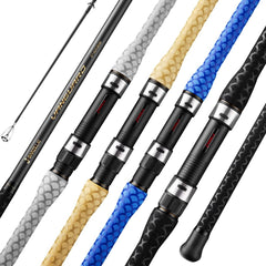 J-BARZILLAI CarbonPro surf casting rod 12ft black with strong sensitivity for anglers.