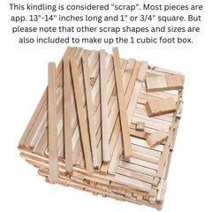 JCs Wildlife cedar kindling made from scrap cedar, environmentally friendly.