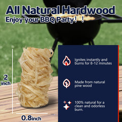 JDZKOMKE Fire Starter is waterproof and all-weather for lighting in humidity.