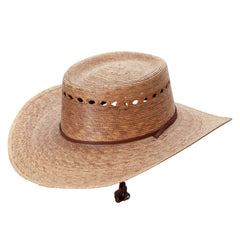 Jeanne Simmons Gambler Dark Palm Braid Hat brim width provides shade