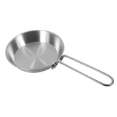 JECOMPRIS mini folding-handle egg pan ideal for compact camping and quick breakfasts.