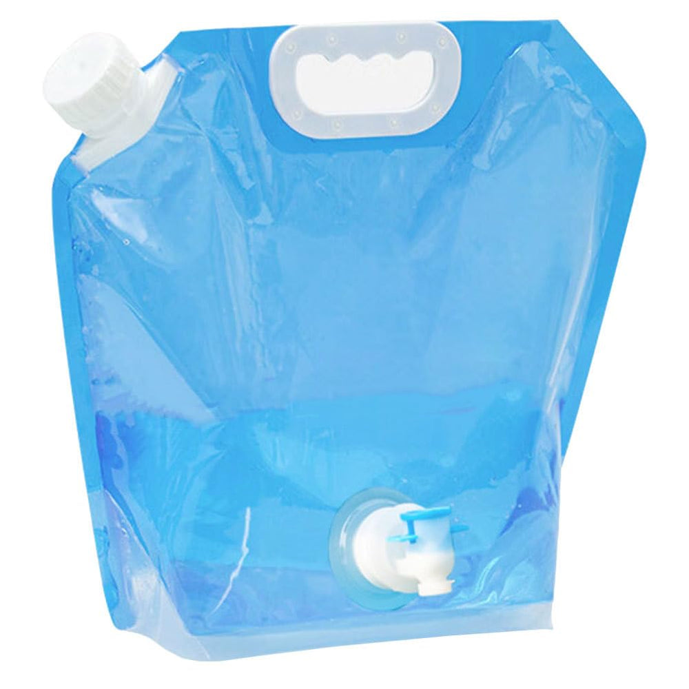 JECOMPRIS large capacity water bag in sky blue for camping hydration.