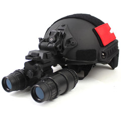 Jeekootoop helmet-compatible adjustable NVG height and angle for comfortable wear.