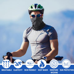 Jeere gaiter showing multiple wear styles for versatile outdoor use.