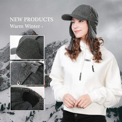 Jeff & Aimy Tweed Wool Hat windproof shell blocks cold gusts