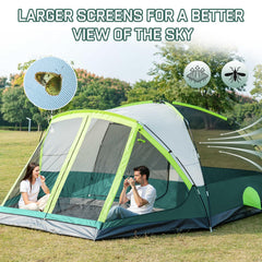 JELUCAMP full mesh design provides 360-degree ventilation and clear sightlines.