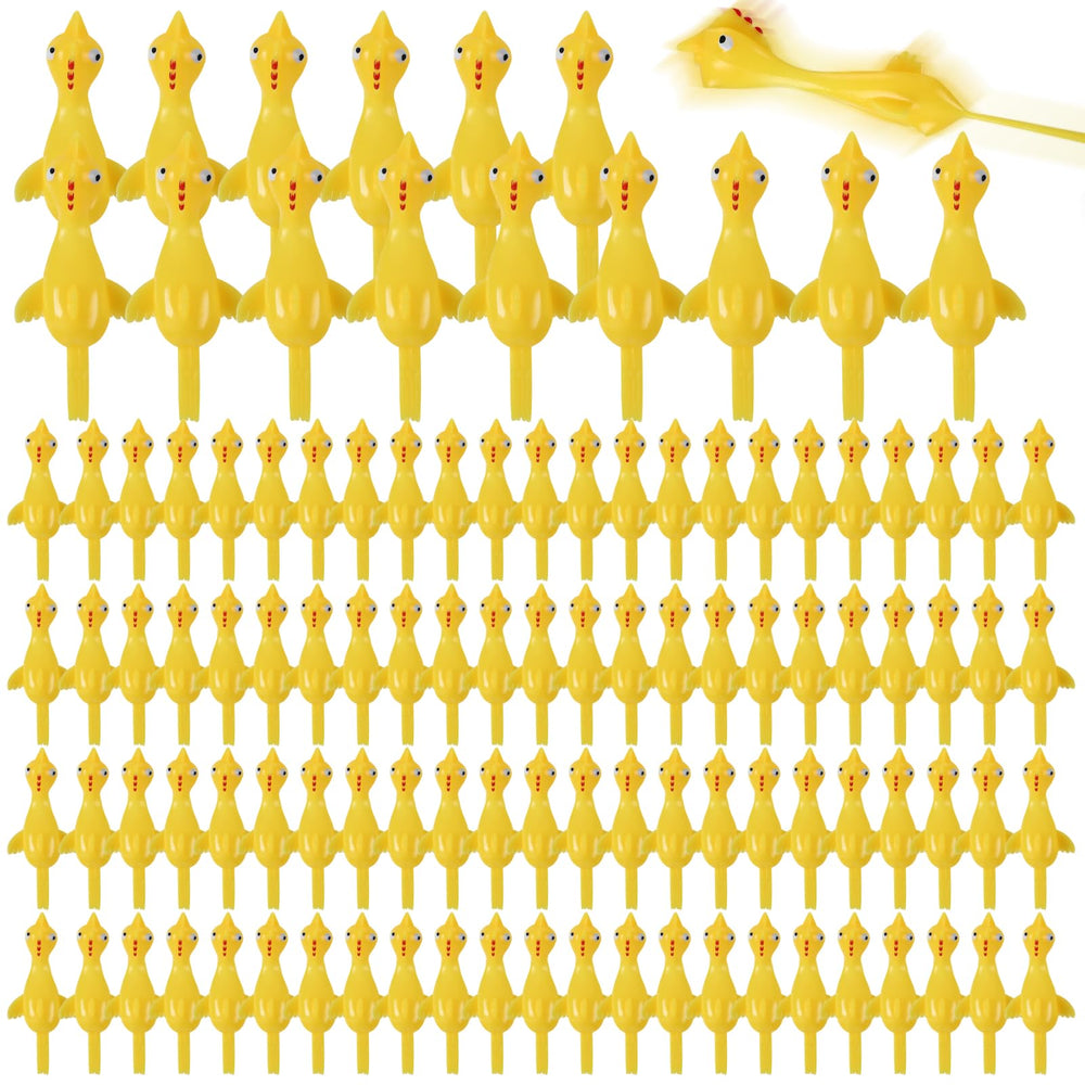 Jenaai flying chicken slingshot pack of 500 yellow chicks for bulk parties