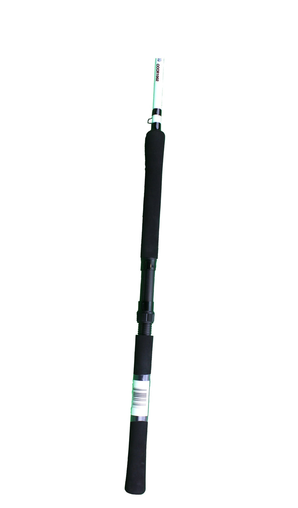 Jenko Cypress Creek Crappie fiberglass rod 8ft, versatile for jigging and crankbaits.