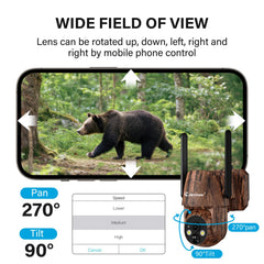 Jennov solar panel powers the camera for year-round operation in off-grid spots