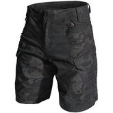 Jessie Kidden men's tactical shorts front view highlights quick-dry, durable ripstop fabric for outdoor use